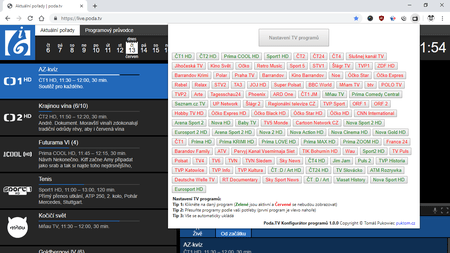 Poda.TV Konfigurátor programů